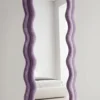 Lavender Velvet Wave Mirror