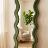 Sage Moss Wave Mirror