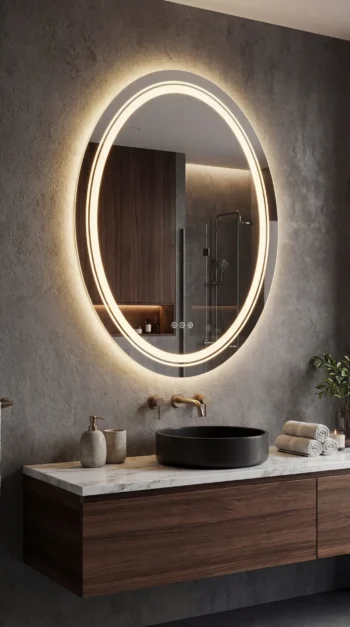 Eclipse Oval LED Mirror