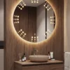 Celestial Dotted Round LED Mirror