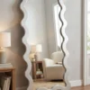 Chrome Reflection Wave Mirror