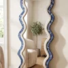 Midnight Botanical Wave Mirror