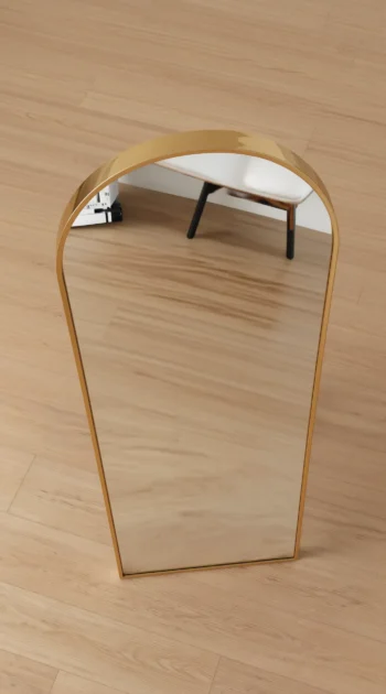 Gilded Arch Mirror gold arch frame with easel stand 1